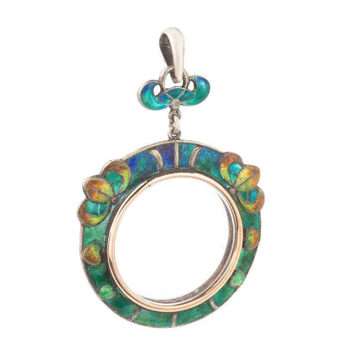 Silver Enamel Pendant by Liberty