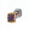 An Agate Amethyst Gold Desk Seal