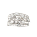 A 1920s Diamond Platinum Harem Ring