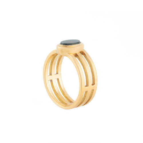 A Bloodstone Signet Ring by Edward Vaughton