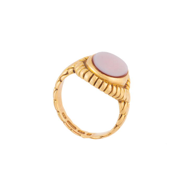 Gold Carnelian Signet Ring c.1873