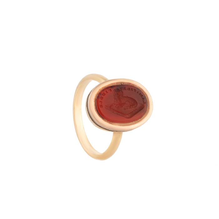 Intaglio Gold Ring