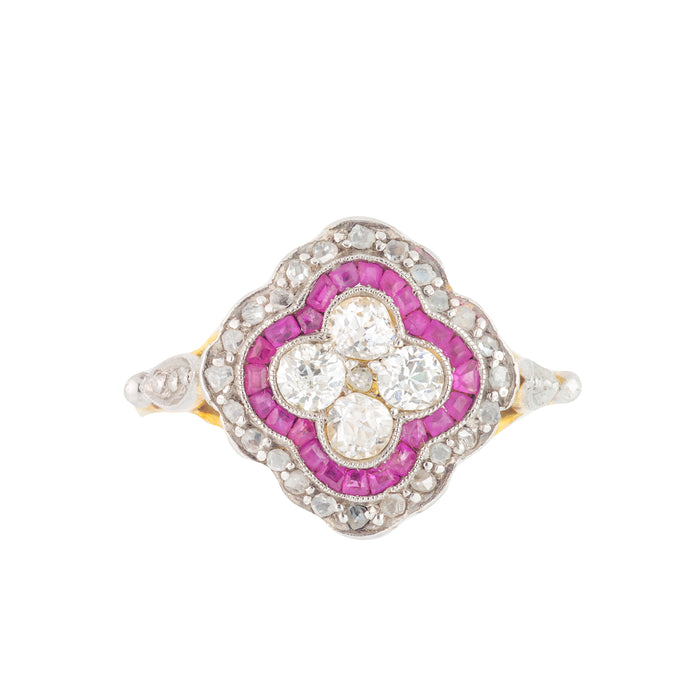 Art Deco Ruby Diamond Ring