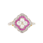 An Art Deco Ruby Diamond Ring