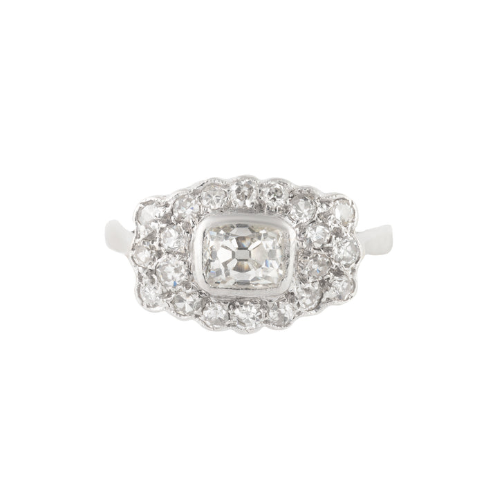 Antique Platinum Diamond Ring