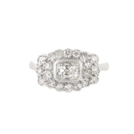 An Antique Platinum Diamond ring
