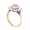 A Diamond, Ruby, Platinum and Gold ring