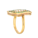 An Emerald Pearl, and Gold ring