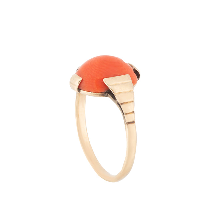 Gold Coral Ring