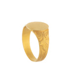 A French Gold Engraved Signet Ring