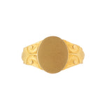 A French Gold Engraved Signet Ring