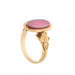 A Carnelian Gold Signet Ring