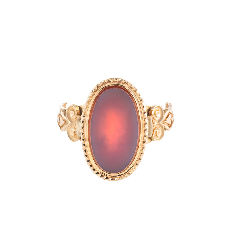 A Carnelian Gold Signet Ring
