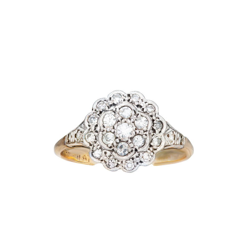 An Antique Diamond Cluster Ring