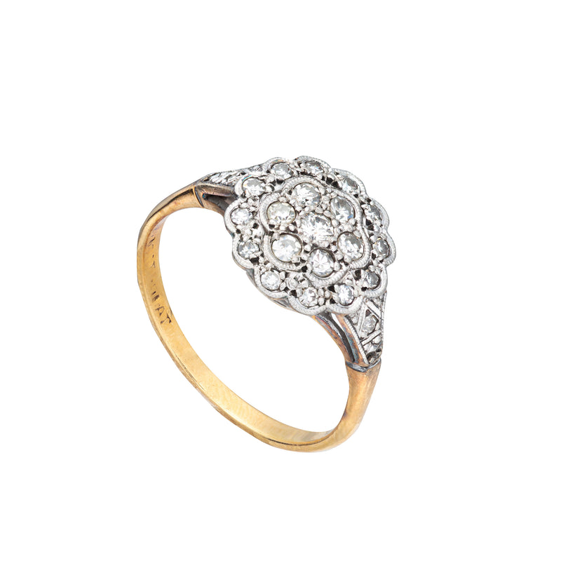An Antique Diamond Cluster Ring