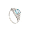 An Aquamarine Diamond Ring