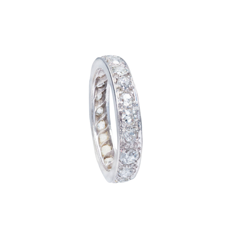 A Deco Diamond Platinum Eternity Ring