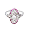 A Deco Ruby Diamond Ring