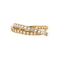 Antique Gold Diamond Russian Wedding Ring