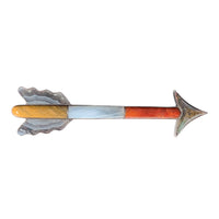 Victorian Silver & Agate Arrow Brooch c.1860