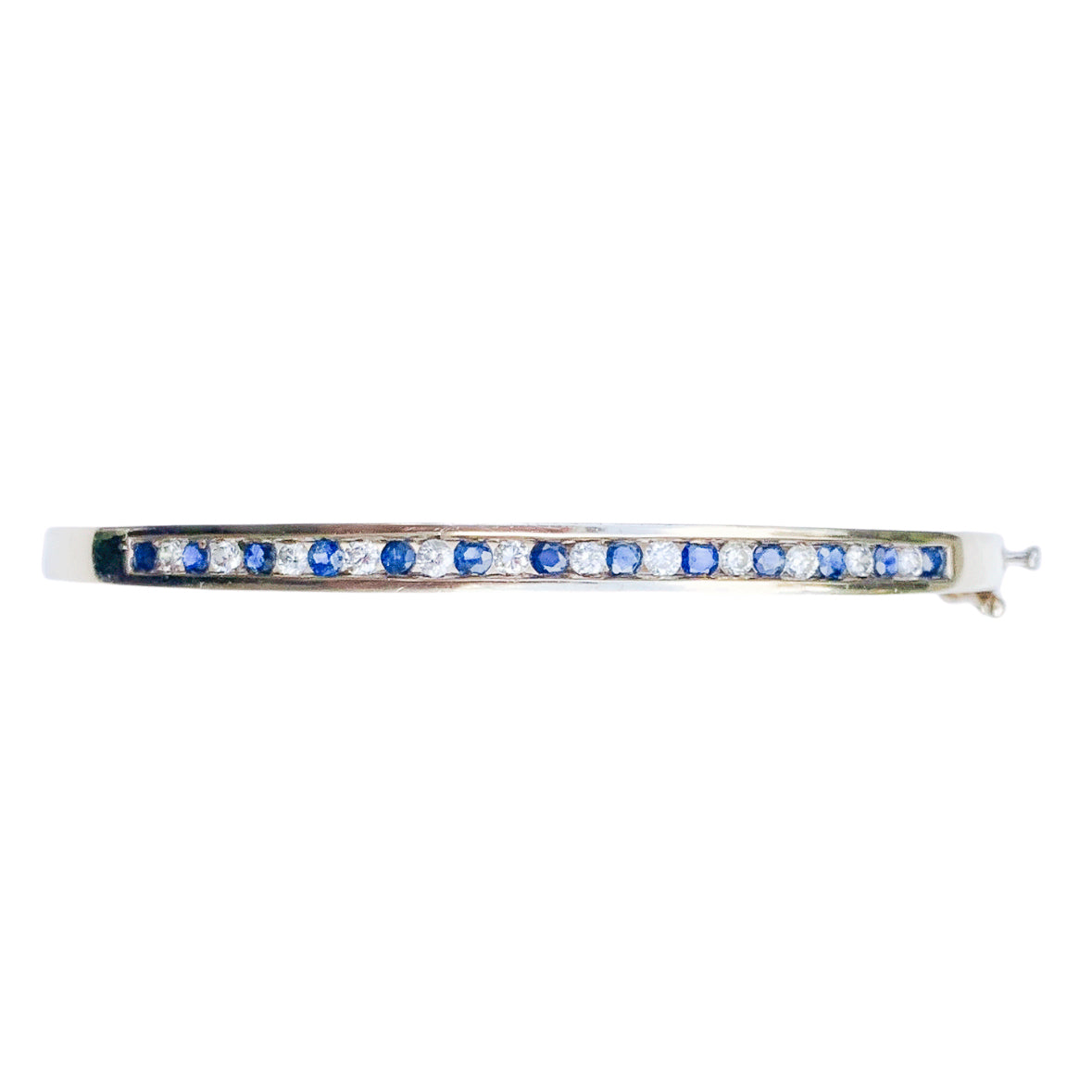 9ct Gold, Sapphire & Diamond Bangle