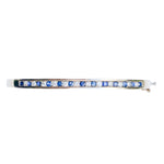 9ct Gold, Sapphire & Diamond Bangle