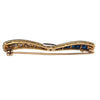 An Art Deco Diamond Sapphire Bow Brooch