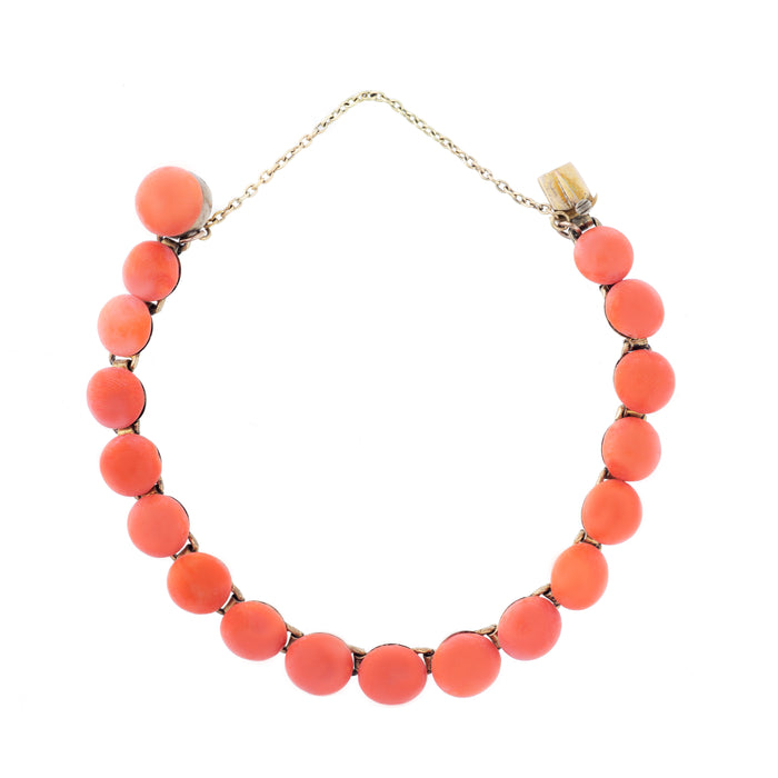 A Coral Silver Bracelet