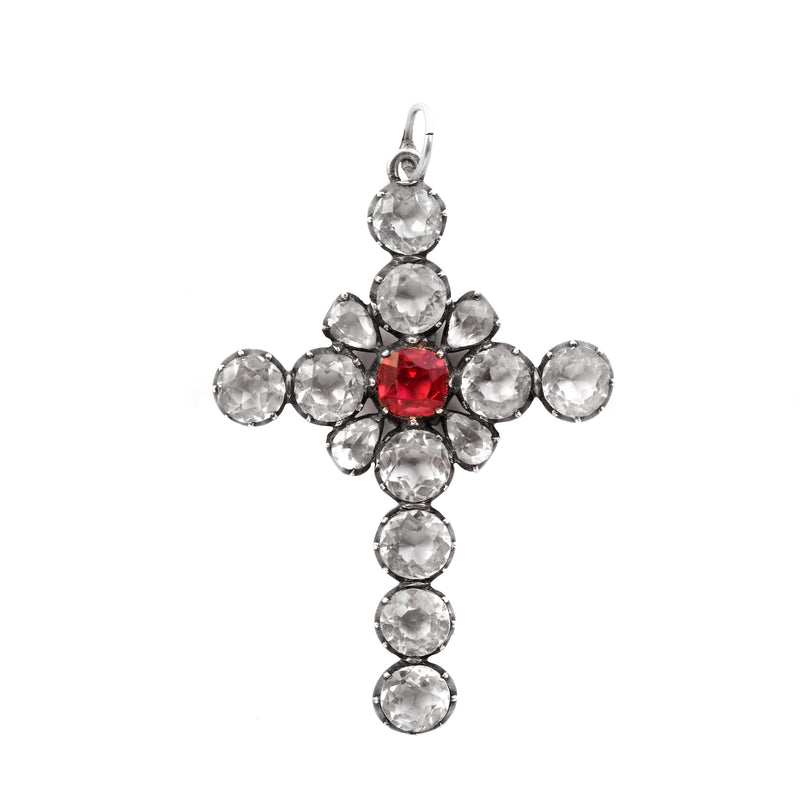 Large Silver Paste Cross