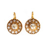 A pair of Russian Gold and Diamond Earrings by Khlebnikov