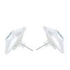 A Pair of Aquamarine Gold Stud Earrings