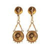A Pair of Victorian Enamel Gold Earrings