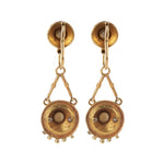 A Pair of Victorian Enamel Gold Earrings