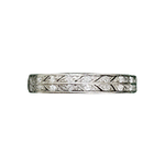 An Old Cut Diamond Platinum Eternity Ring
