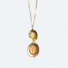 Gold, Citrine Pendant & Chain