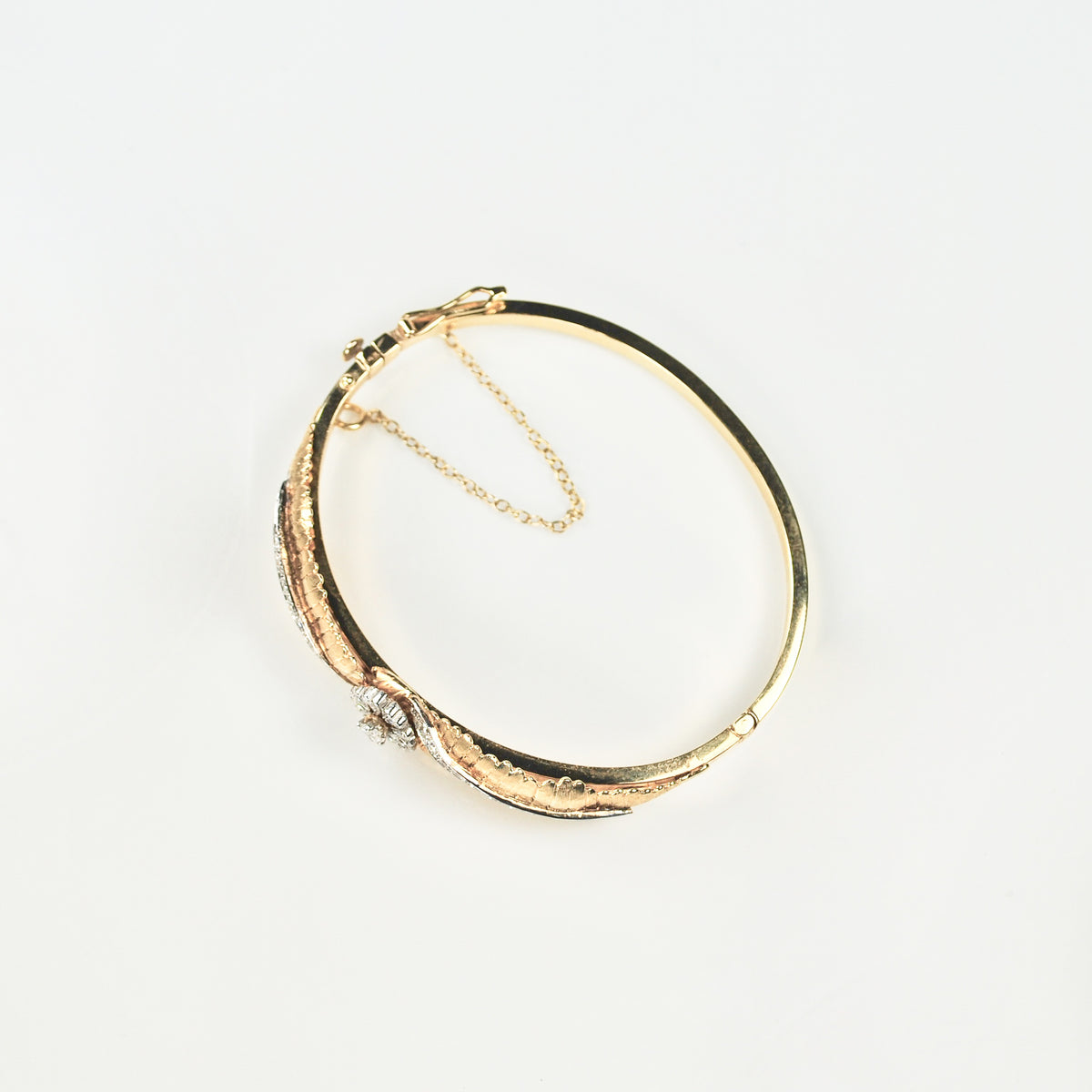 Edwardian 18ct Gold & Diamond bangle