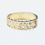 Victorian Silver Gold Bangle, c.1880