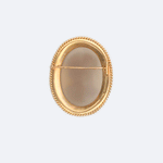 18ct gold hardstone cameo brooch