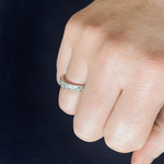 A Deco Diamond Platinum Eternity Ring