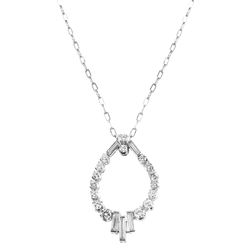 A Diamond Platinum Pendant