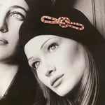 A Ruby Pearl Love Knot brooch