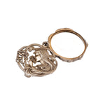 A Silver Art Nouveau Mirror Pendant