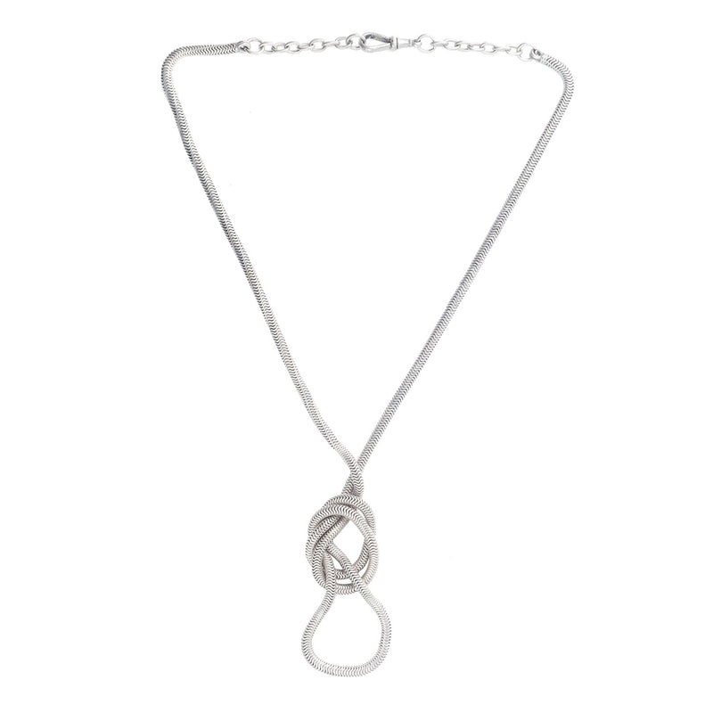 A Silver Snake Necklace