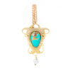 A Turquoise Gold Pendant by Archibald Knox