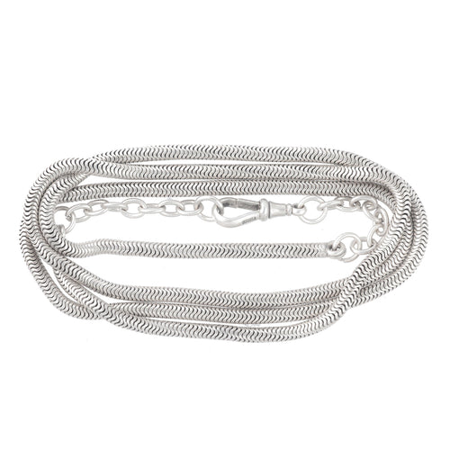 A Silver Snake Necklace