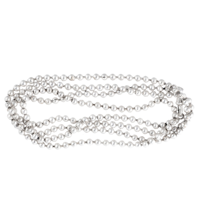 A Silver Ball Necklace