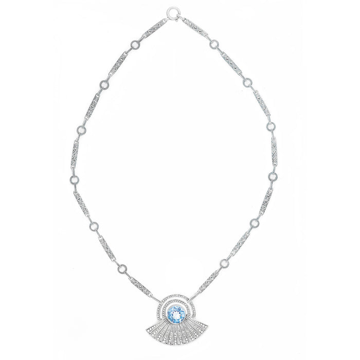 Marcasite Spinel Necklace by Theodor Farnher
