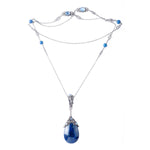 A Lapis Moonstone Silver Pendant by Amy Sandheim