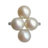 A 4 Cultured Pearl Platinum Ring c.1920s