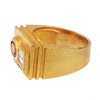 A Citrine Diamond Gold Ring